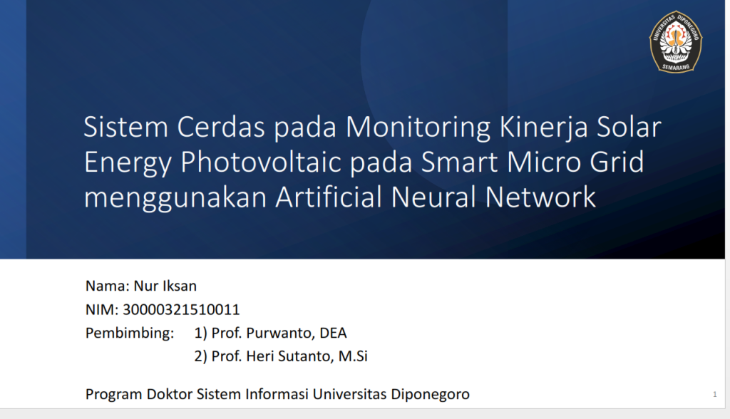 Undip information system doctoral dissertation seminar exam