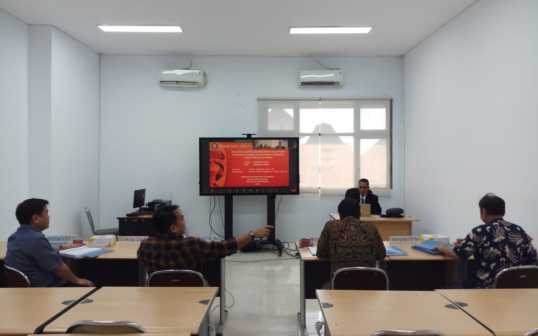 Information Systems Doctoral Seminar Examination Results at Diponegoro University Postgraduate School