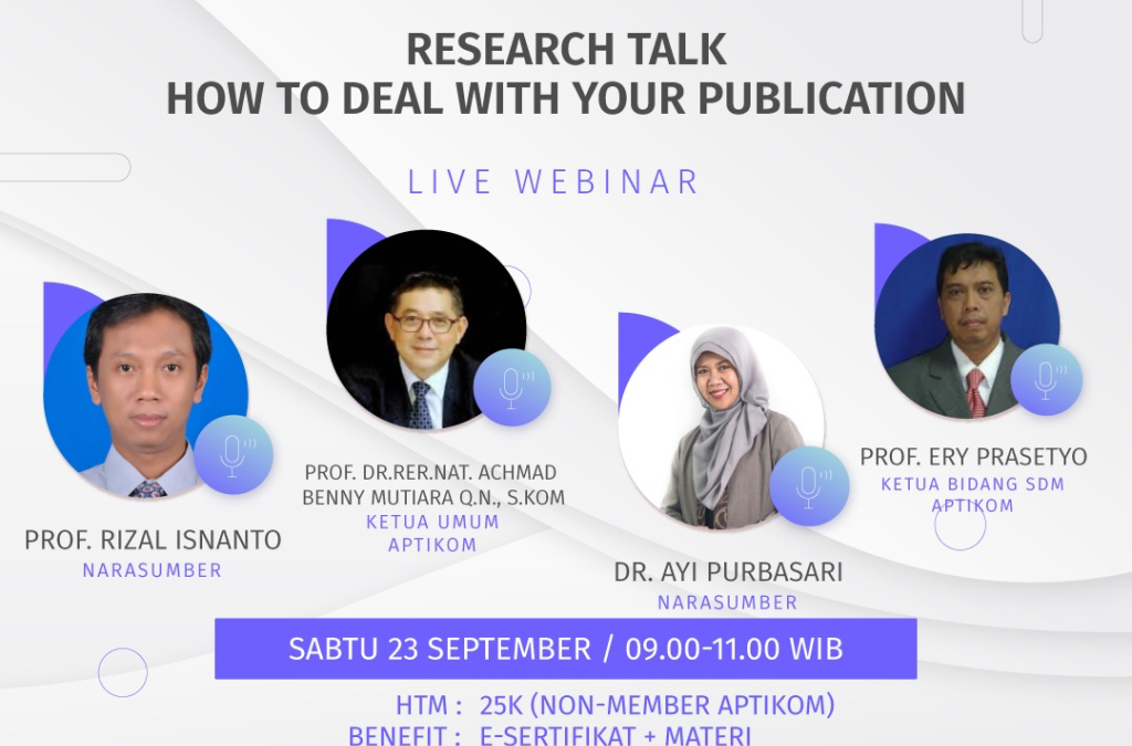 RESEARCH TALK WOW TO DEAL WITH YOUR PUBLICATION