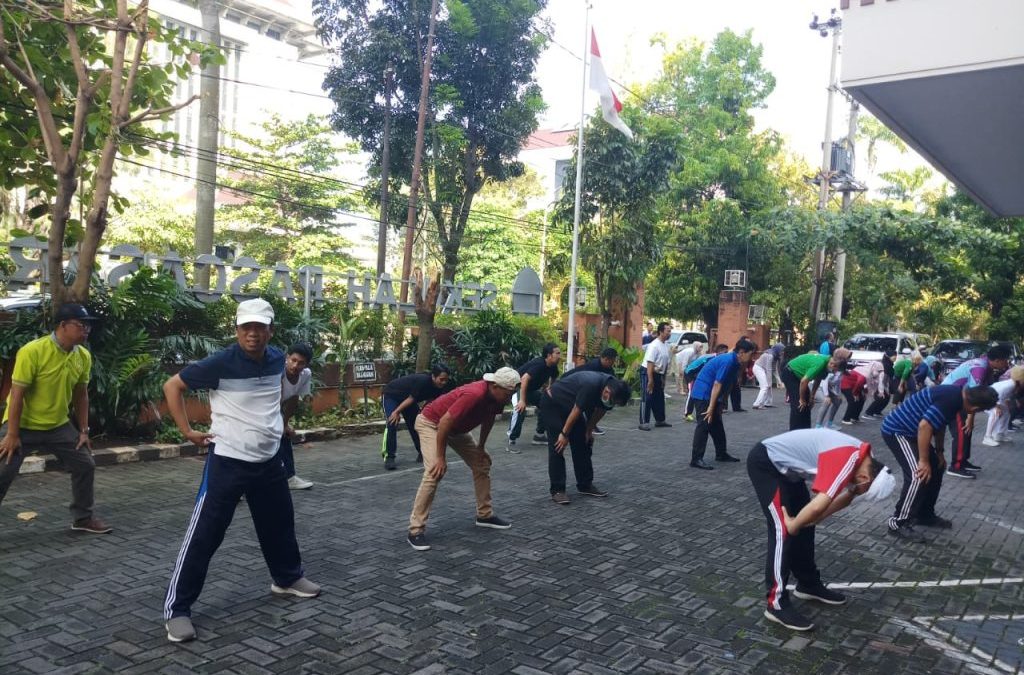 Senam Bersama Sekolah PAscasarjana Undip
