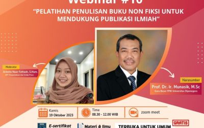 WEBINAR #10 NON-FICTION BOOK WRITING TRAINING TO SUPPORT SCIENTIFIC PUBLICATIONS
