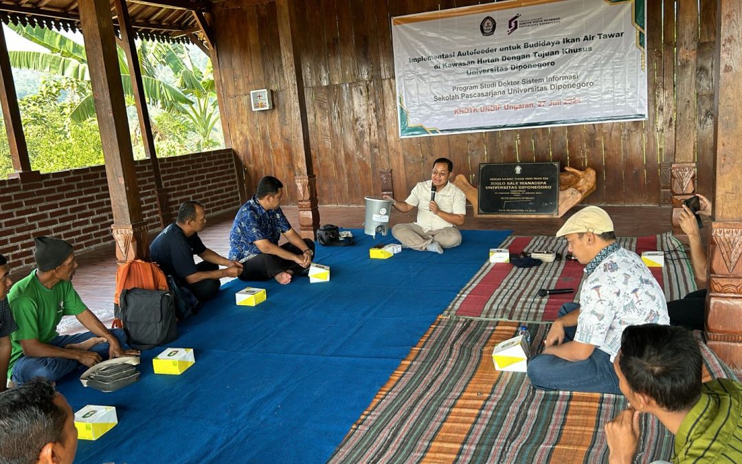 Program Studi DSI Undip Implementasikan Autofeeder untuk Budidaya Ikan Air Tawar