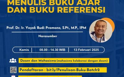 Penulisan Buku Ajar dan Buku Referensi