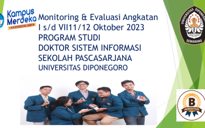 The Doctoral Information Systems (DSI) study program at the Postgraduate School of Diponegoro University (Undip) through the DSI Student Association held Monitoring and Evaluation activities